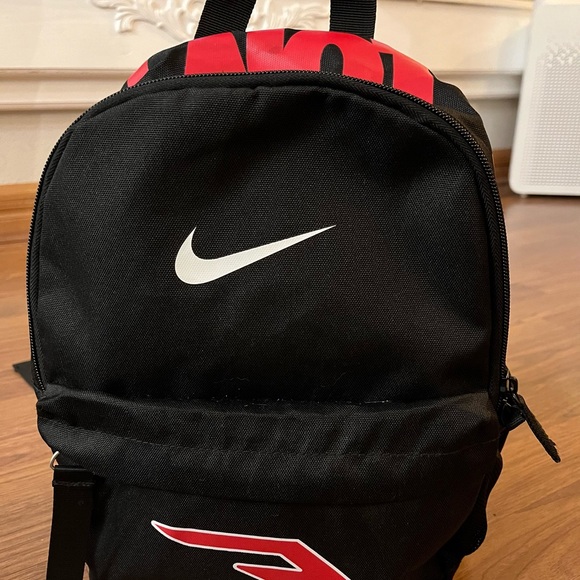 Nike Black 3Brand Backpack with Red Accents - Picture 2 of 7